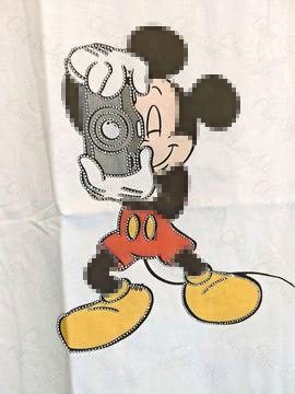 Damen Shirt Art weiss mit Mickey Print – bis Gr. 42 – Damen Strass Shirts
